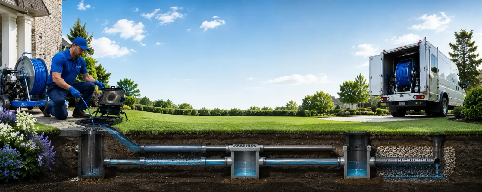Outdoor drain cleaning information for Keansburg, NJ